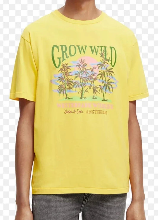 Scotch & Soda - Grow Wild Tee - Yellow - Clique Apparel