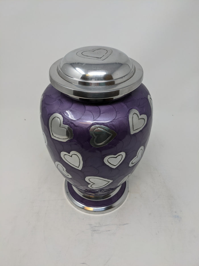 Scratch & Dent Lavender Heart Urn - IUMS160-AL
