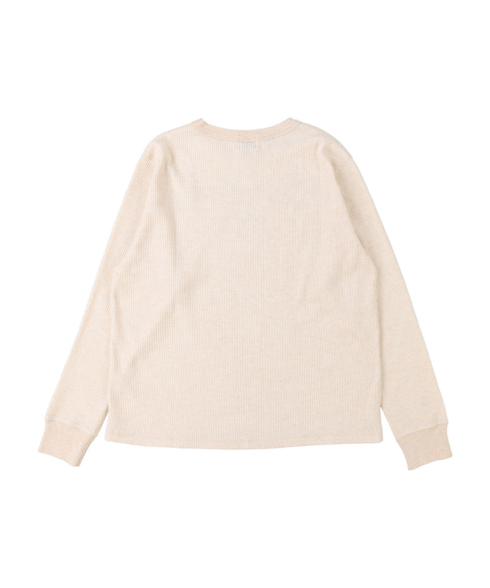Scribble Waffle L/S Tee(LADIES)