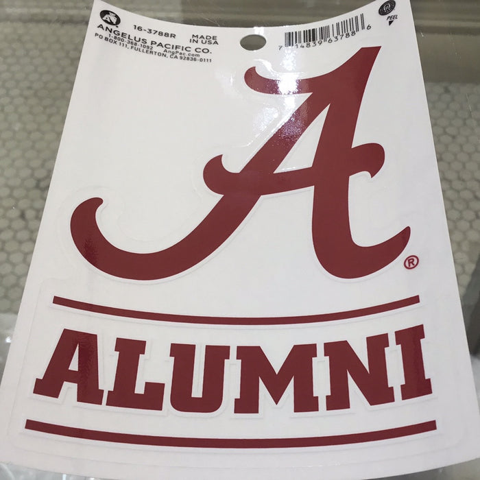 Script A Alumni Car Decal
