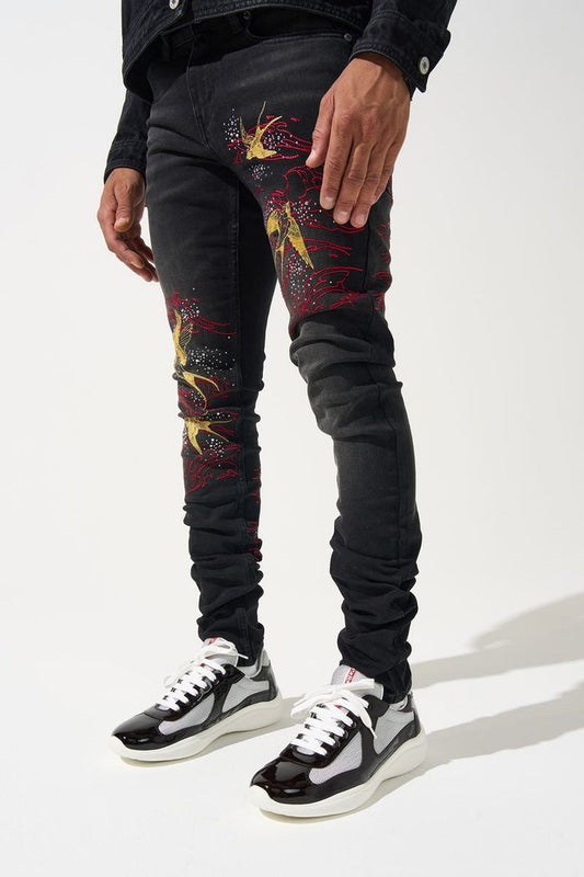 Serenede - Chorus Of Wings Jean - Black - Clique Apparel
