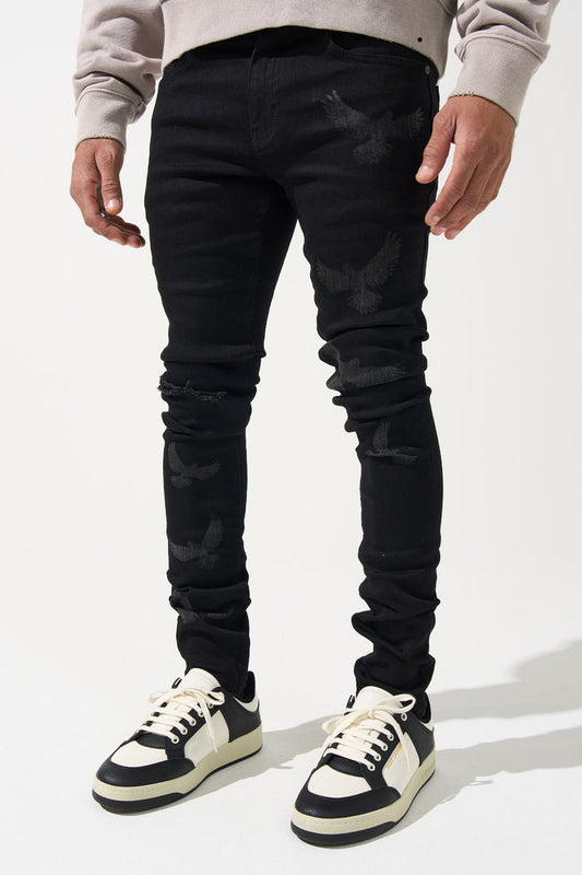 Serenede - "PEACE" Black Jeans - Clique Apparel