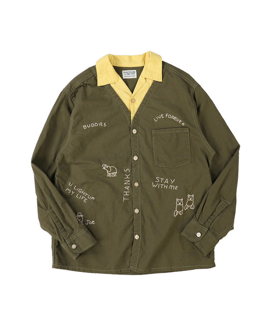 Sheeting Scribble Shirt(LADIES)