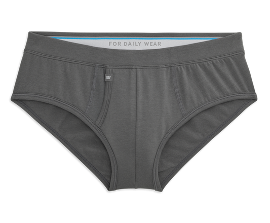 Stealth Grey | Front view of Silver Brief in Stealth Grey