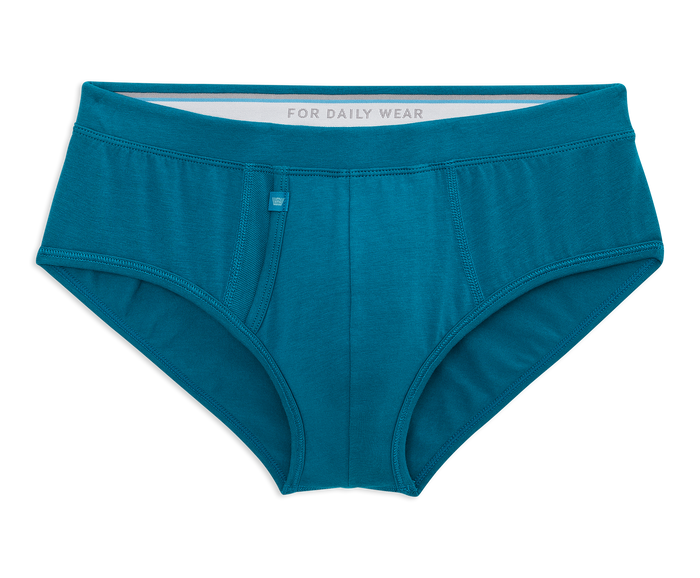 Cerulean | Front view of Silver Brief in Cerulean