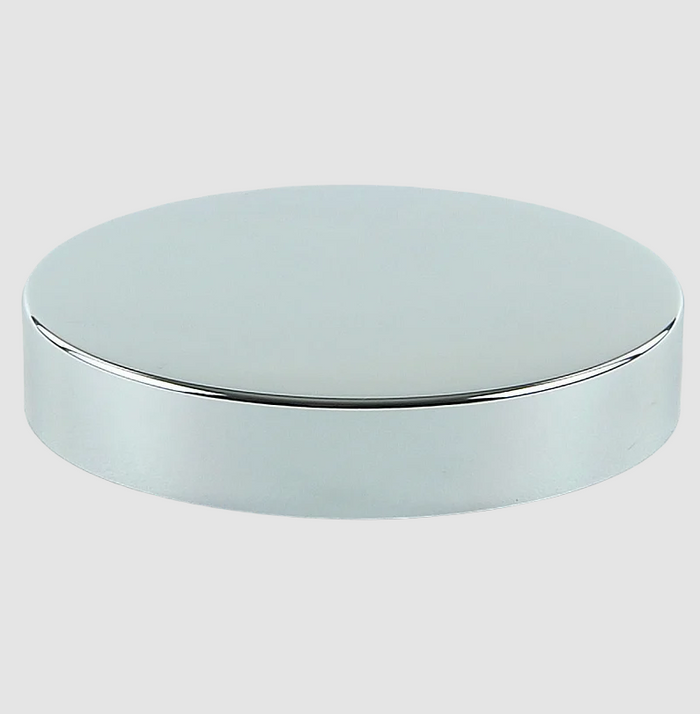 Silver Cap Plastic Jar Lid - Wadded - 89mm - (Full Carton of 330)