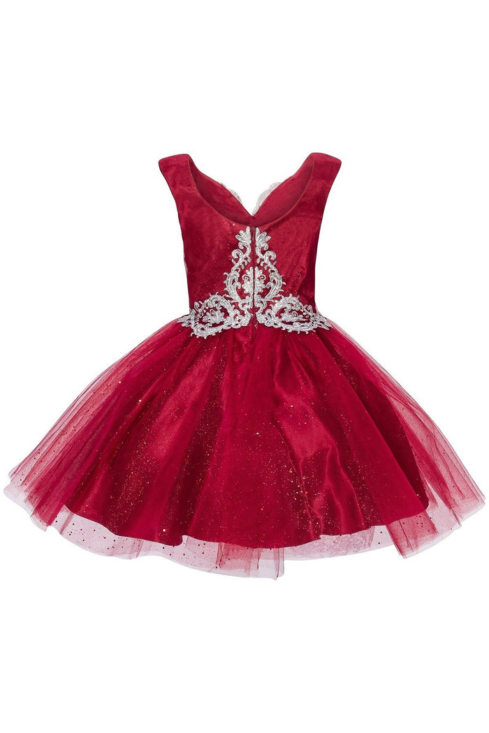 Silver Lace Tulle Party Dress by Cinderella Couture USA 5105