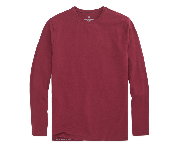 Bramble | Front view of Silver Long Sleeve T-Shirt in Bramble
