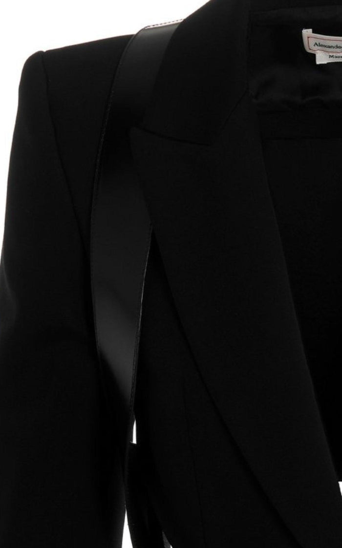 Alexander McQueen Single - Breasted Slashed Blazer - Runway Catalog