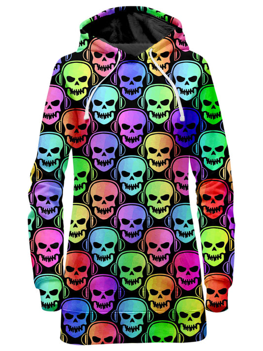 Skull Deejays Hoodie Dress Sartoris Art Epic Hoodie