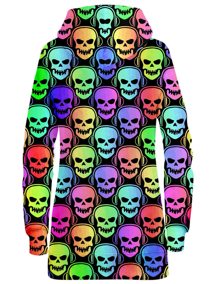 Skull Deejays Hoodie Dress Sartoris Art Epic Hoodie