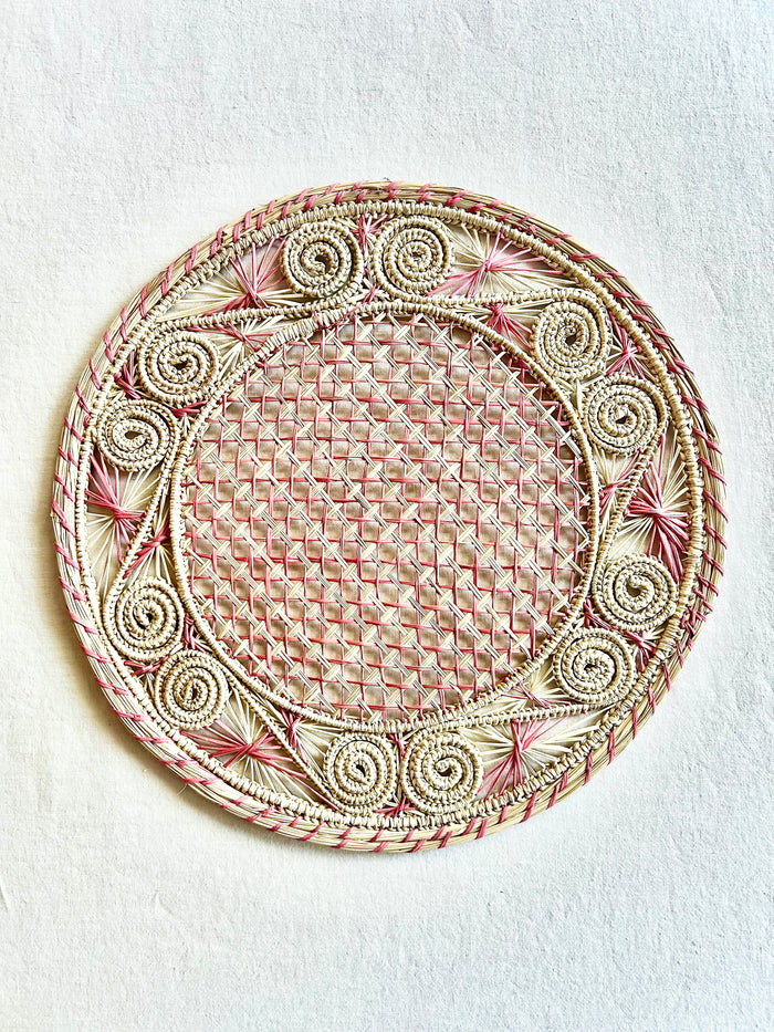 Soleil Charger / Placemat - Pink  S/4