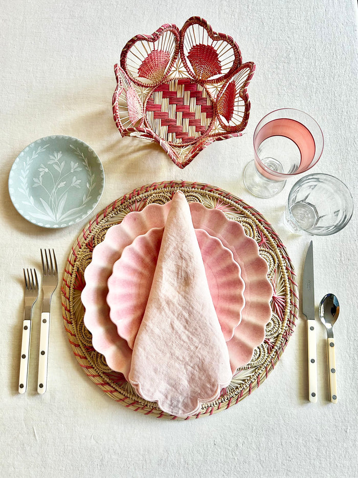 Soleil Charger / Placemat - Pink  S/4