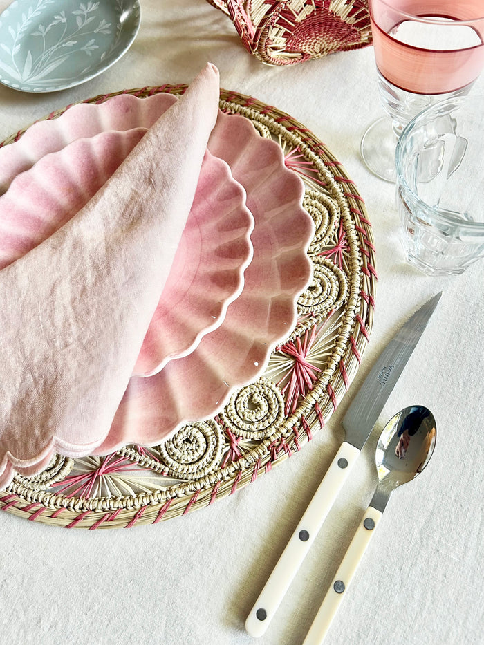 Soleil Charger / Placemat - Pink  S/4