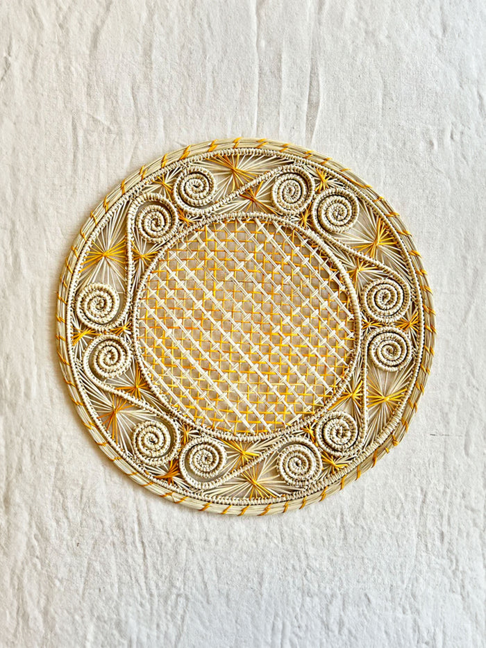 Soleil Charger / Placemat - Saffron S/4