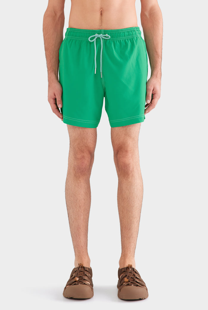 Solid Stretch Swim Short - Jade Green