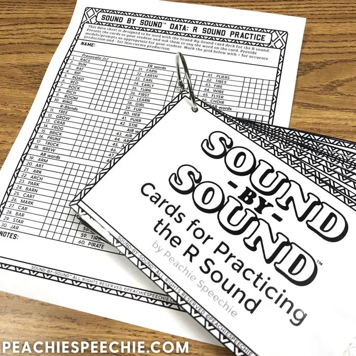 Sound-by-Sound®: Cards for Practicing the R Sound - Materials peachiespeechie.com