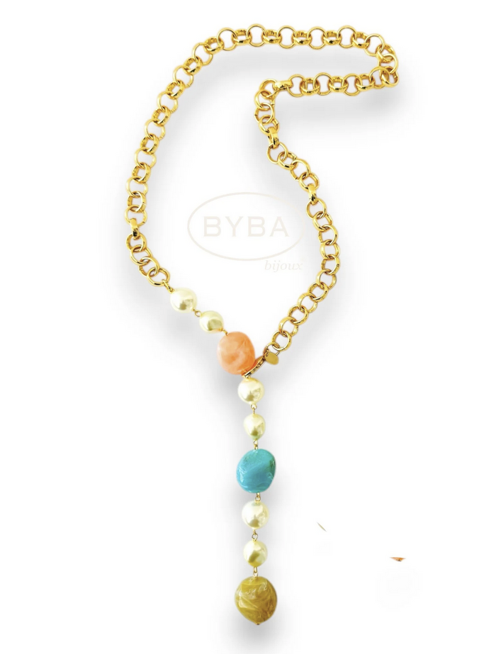 Sparkling Spring Drop Necklace