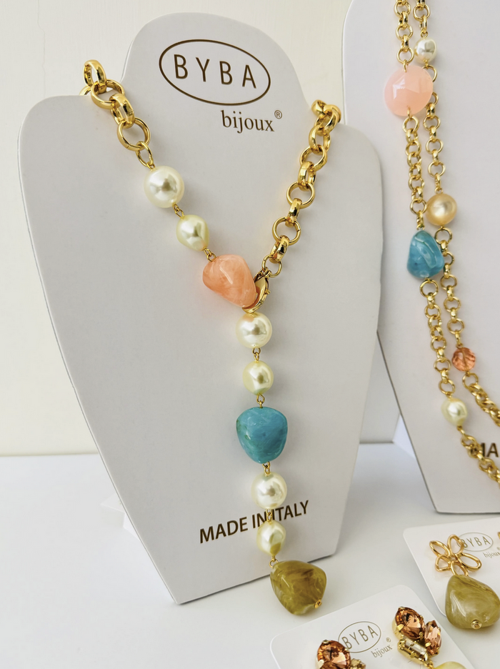 Sparkling Spring Drop Necklace