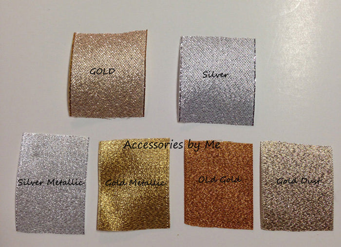 Choice of Metallic Ribbon, Gold Metallic or Silver Metallic