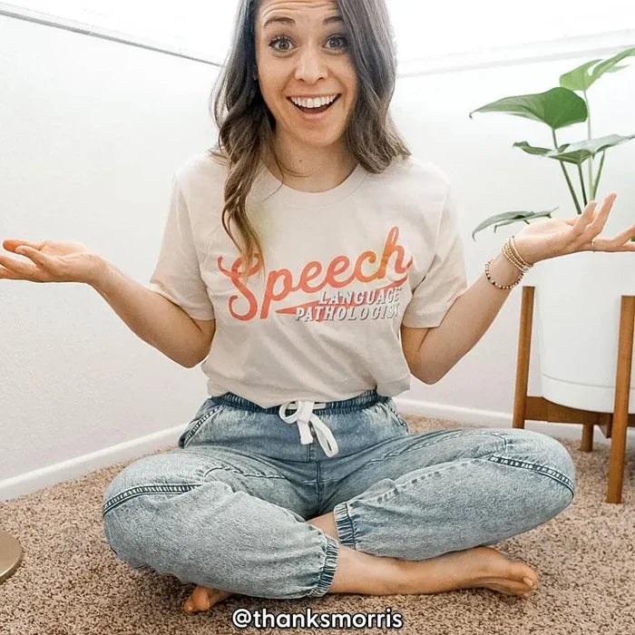 Sporty Speech Premium Soft Tee - T-Shirts & Tops peachiespeechie.com