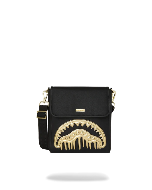 Sprayground - Gold And Dangerous Messenger Sling Bag - Clique Apparel