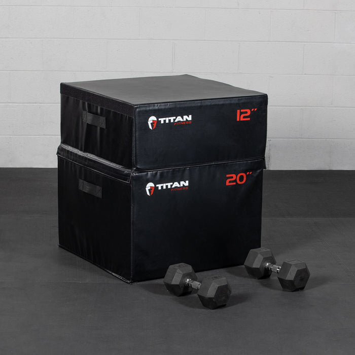Stackable Soft Foam Plyometric Box Set