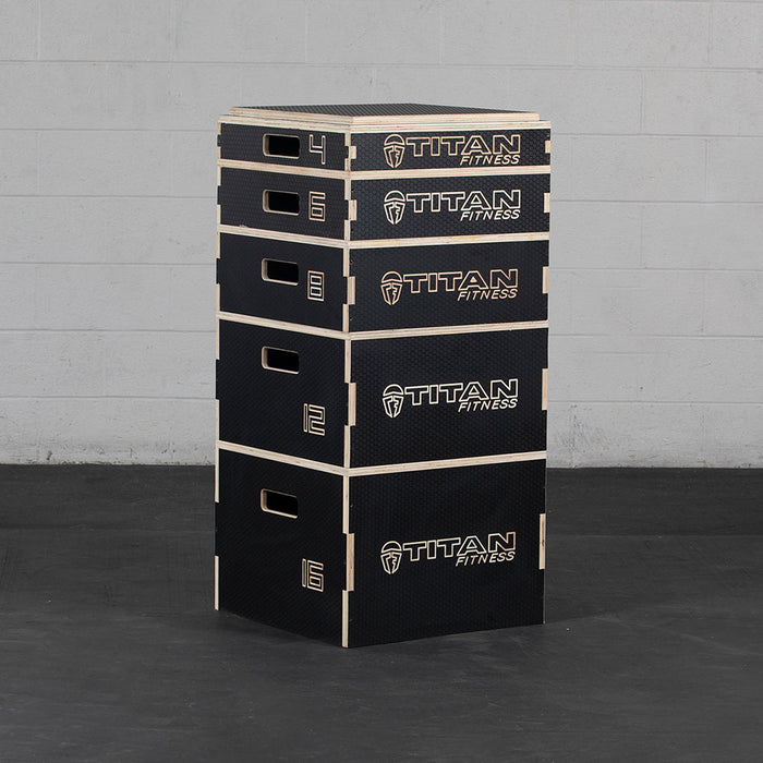 Stackable Wooden Plyometric Boxes