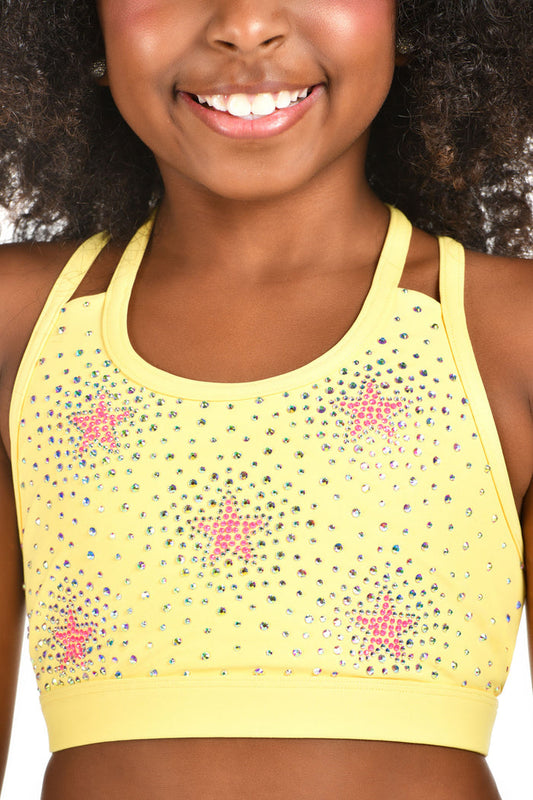 Stargazer Sports Bra in Butter Yellow