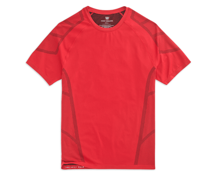 Arcade Red | Front view of Stealth Crew Neck T-Shirt in Arcade Red