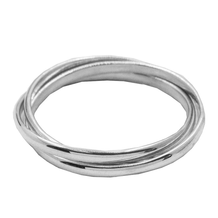 Sterling Silver 2mm Triple Band Rolo Ring