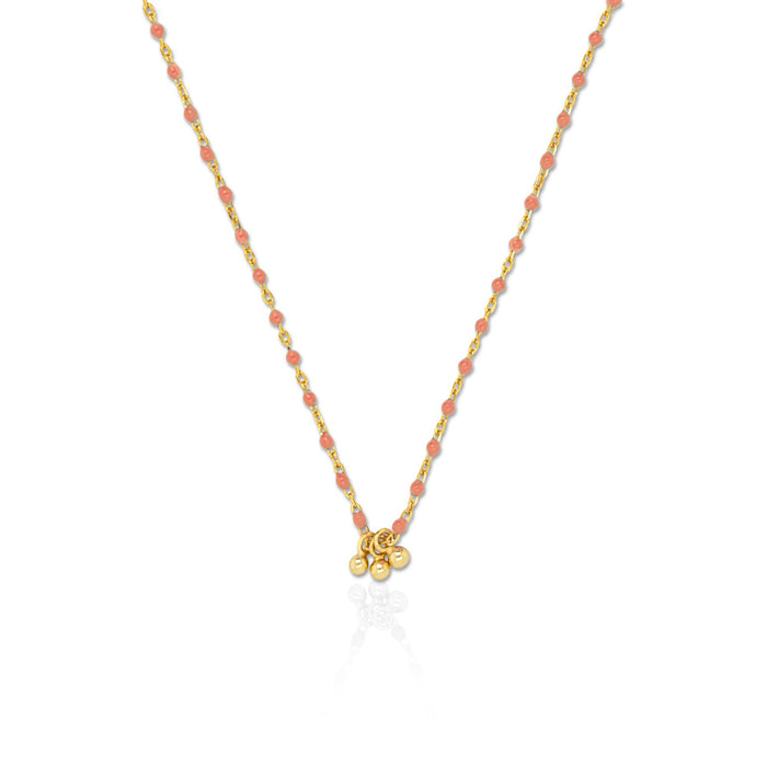 Sterling Silver Gold Vermeil Enamel Necklace
