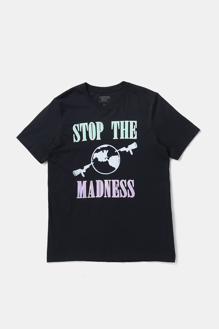 STOP THE MADNESS S/S Tee/ Hippie Sex