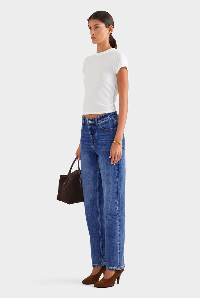 Straight Leg Jean - Mid Indigo