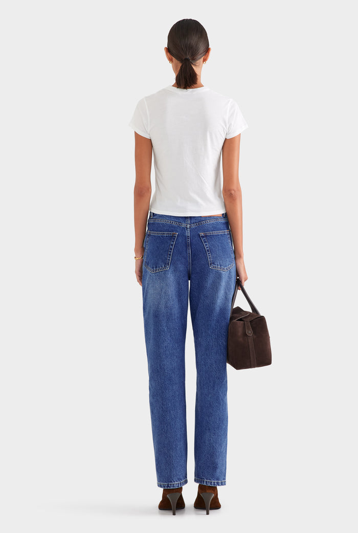 Straight Leg Jean - Mid Indigo