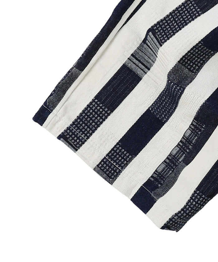 Striped Patchwork Shorts