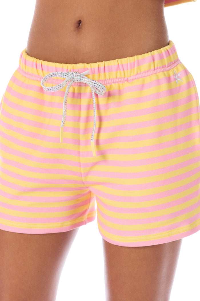 Sunset Crew Short in Sorbet