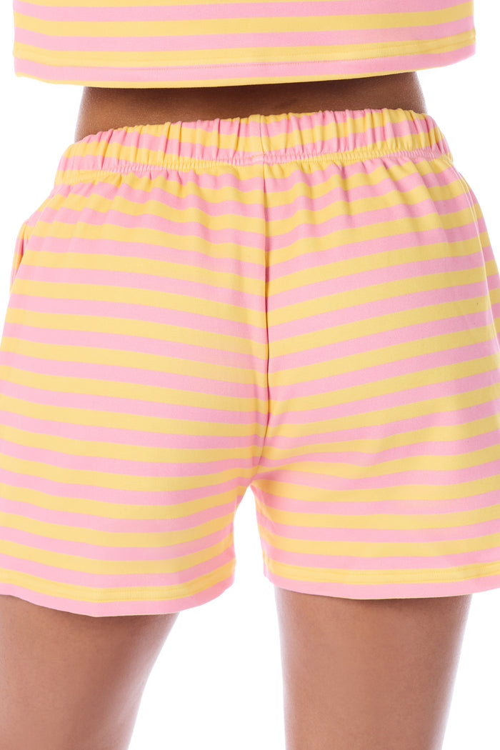 Sunset Crew Short in Sorbet