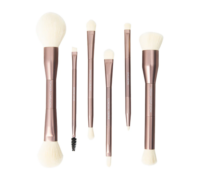 Sustainable Luxury Makeup Brush Set, Dual-Ended