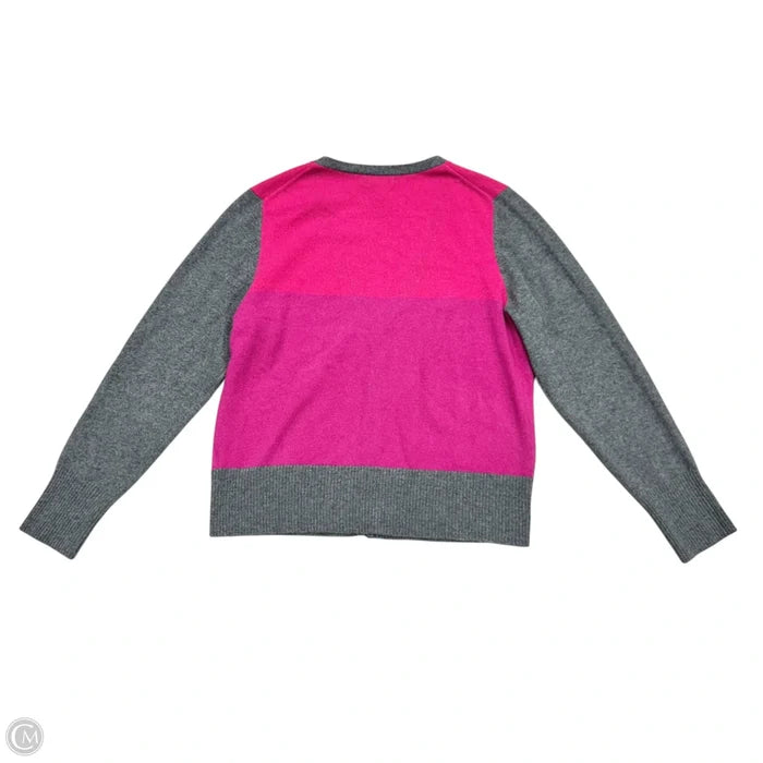 Sweater Cardigan Cashmere By Apt 9 In Pink & Purple, Size: Xl