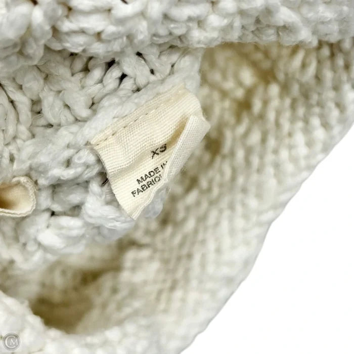 Sweater Short Sleeve By Moth In White, Size: Xs