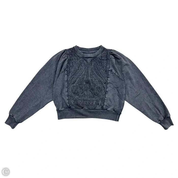 Sweatshirt Hoodie By Pilcro In Grey, Size: Xs