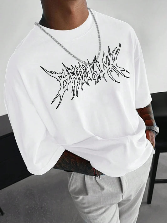 SXV 'brooklyn’ Printed Cool Aesthetic Oversized Baggy T-shirt