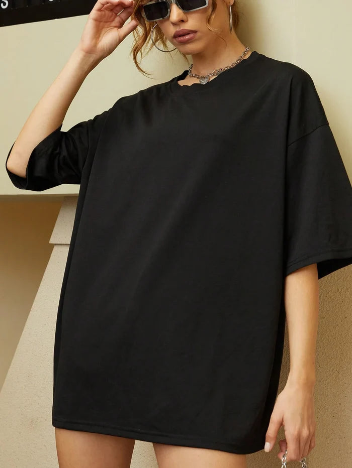 SXV 'GYM GIRL WITH ATTITUDE’ Printed Cool Aesthetic Oversized Baggy T-shirt