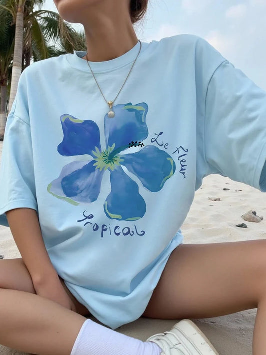 SXV Women Floral Print Oversized