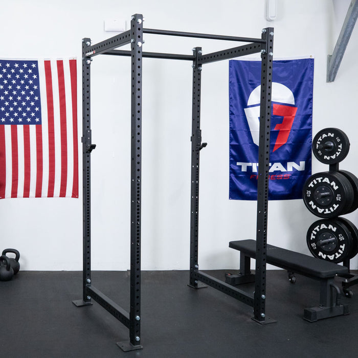 T-3 Series Power Rack | Black / 4 Pack Weight Plate Holders