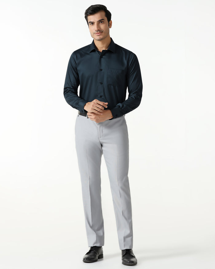 Teal Solid Shirt - Roger