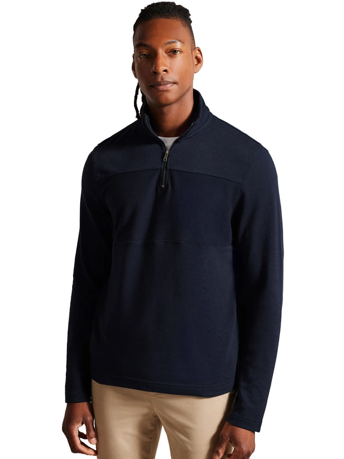 TB_SWEAT_GAZINE Ted Baker | Mens Half Zip Pullover Sweat - Gazine TED BAKER RAWDENIM