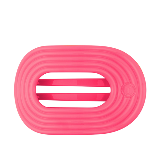 TELETIES x Lain Snow Large Flat Hair Clip in Neon Pink