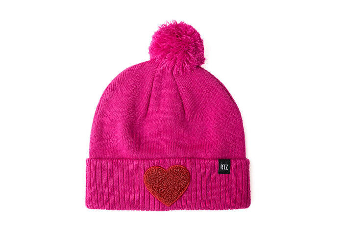 Hot Pink / Small (6M-12M) / Red Heart
